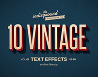 Retro/Vintage Text Effects