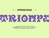 Triompe – Psychedelic Typeface