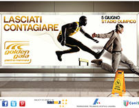 Campagna pubblicitaria per Golden Gala Pietro Mennea