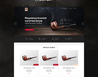 Website design for «Plashkov pipe smoking» | UI UX