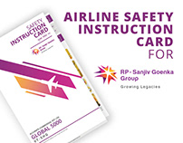 Airline Safety Instruction Card Design