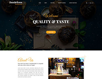 Dandelious Restaurant Website