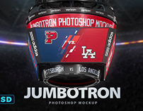Sports Arena Jumbotron Photoshop PSD Mockup