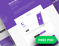 [FREEBIES] Devio - Free One Page Portfolio Template PSD
