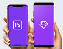 FREE iPhone in Hand Mockup PSD/Sketch Samsung, iPhone 8