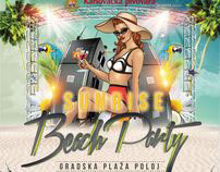 Sunrise Beach Party Poster