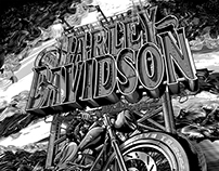 Harley Davidson Illustrations