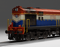 WDM2 Locomotive - 3d Vehicle study