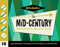 The Mid-Century Brush Pack for Procreate