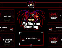 Twitch Stream Overlays full Package