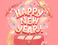 Lunar New Year Lettering