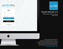 Drywall Aptitude Admin & Client Portal UI Design