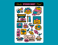 Motel Sticker Sheet