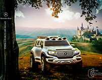 Mercedes Benz car - Advertising Poster
