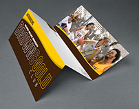 Event Design and Collateral // Brown and Gold Club