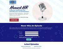 Honest HR Podcast Landing Page