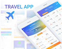 TravelApp - flight and Hotel mobile app design