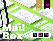 MAILBOX - Email service Provider app design for iOS.