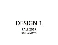 Design 1 - Fall 2017