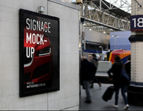 Smart Advertising Signage | PSD TEMPLATE MOCKUP