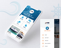 Yacht booking mobile app design