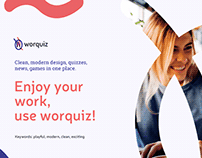 Worquiz branding, UI/UX design