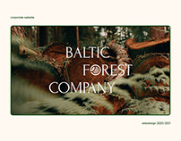 Corporate Website for Baltic Forest Company