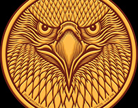 Bitcoin Eagle coin illustration
