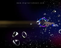 Banner Design for Digital Is Moon Creative Agency