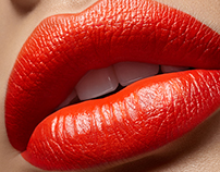 Beauty lips closeup
