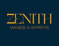 Zenith Spirits & Wine Brand Identity (Conceptual)
