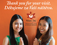 Nam Jai Traditional Thai Massage Marketing Materials