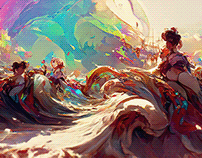 Colorful waves