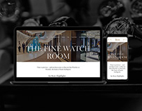 Harrods In-Store Fine Watches Web Design
