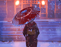 Lady with an Umbrella