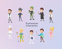 Profession - Occupation Character Illustration