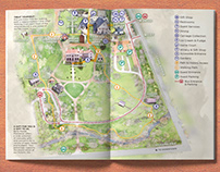 Belle Meade Plantation Map and Garden Rendering