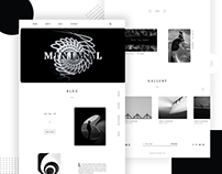 Black and White : Minimal Design - Landing page