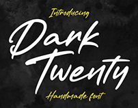 Dark Twenty Handmade Font