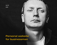 Personal website for businessman