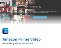 Amazon Prime Video - UX/UI Case Study