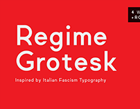Regime Grotesk Typeface