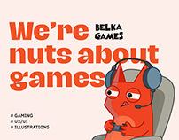 Belka Games: UX/UI Website Design
