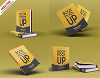 Book Mock-Up 4 PSD Free Download