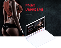Fit-Live, Landing Page