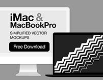 iMac&MacBookPro vector mockups [AI]