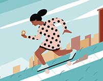 Illustration for Motion, Normal Coffee & Donuts