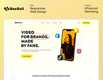 BeeRoll Web Design UI