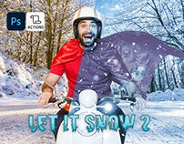 Let It Snow 2 Photoshop Action
