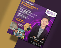 Music School Leaflet Flyer Design & Mockup